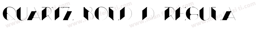 Quartz Bold D Regula字体转换